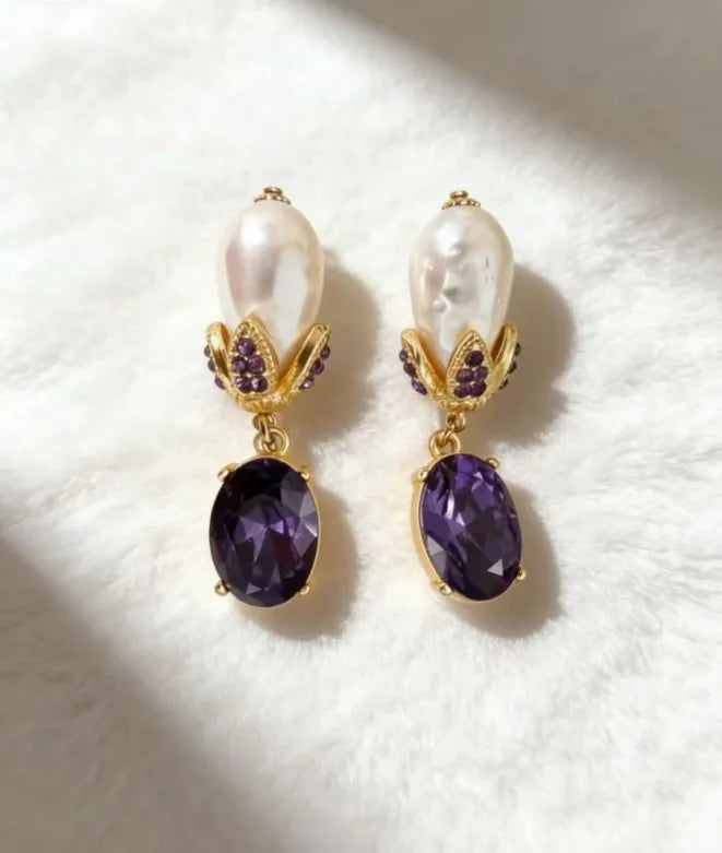 Violet Nebula Earrings