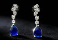 Sapphire Élan Drop Earrings
