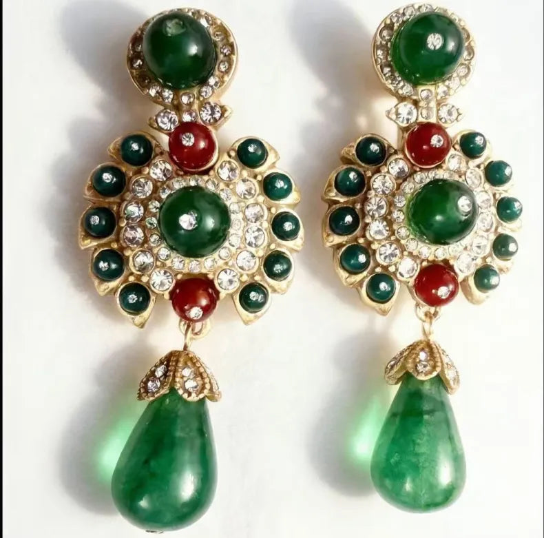 Celestia Jade Drop Earrings