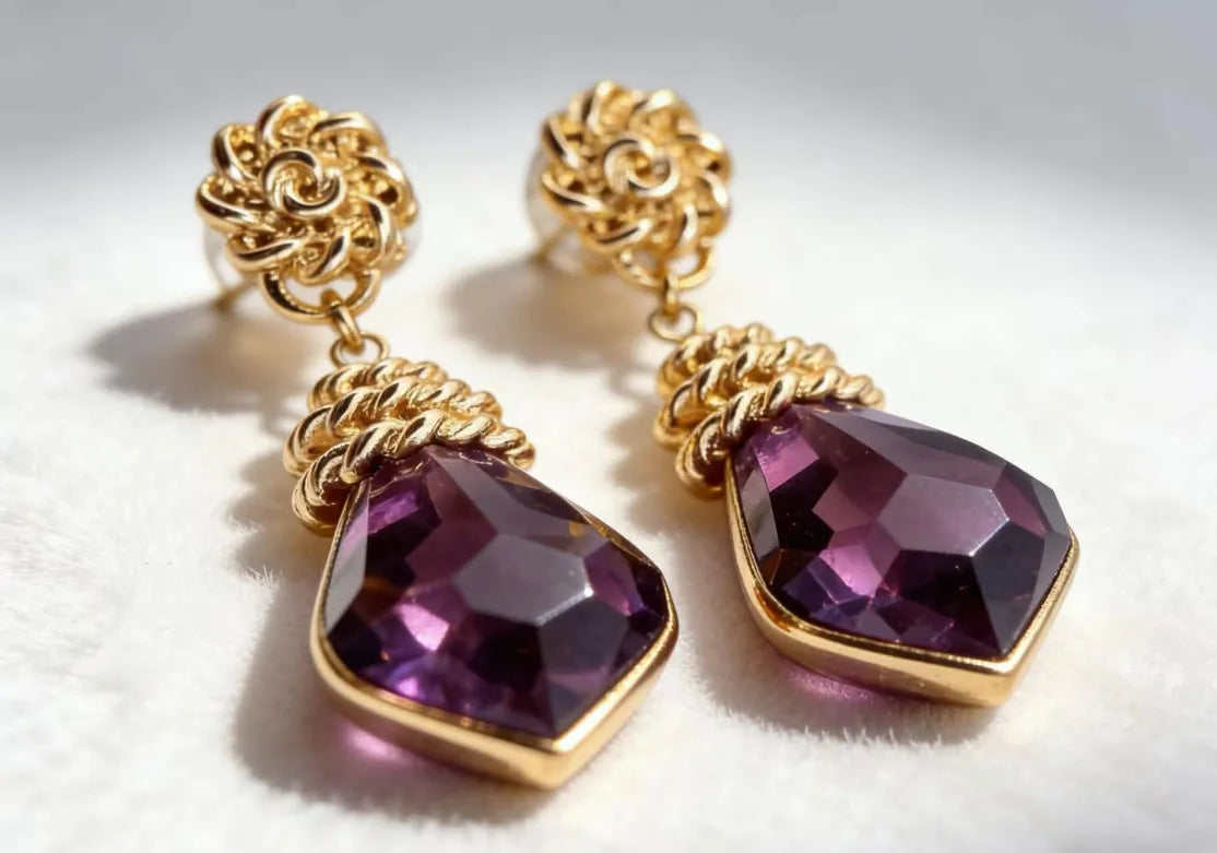 Amethyst Reverie Drop Earrings