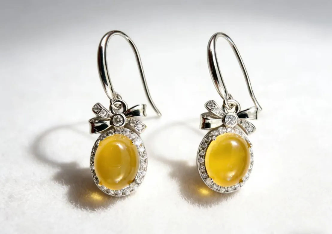 Golden Aura Drop Earrings